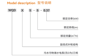 污水污物潛水電泵